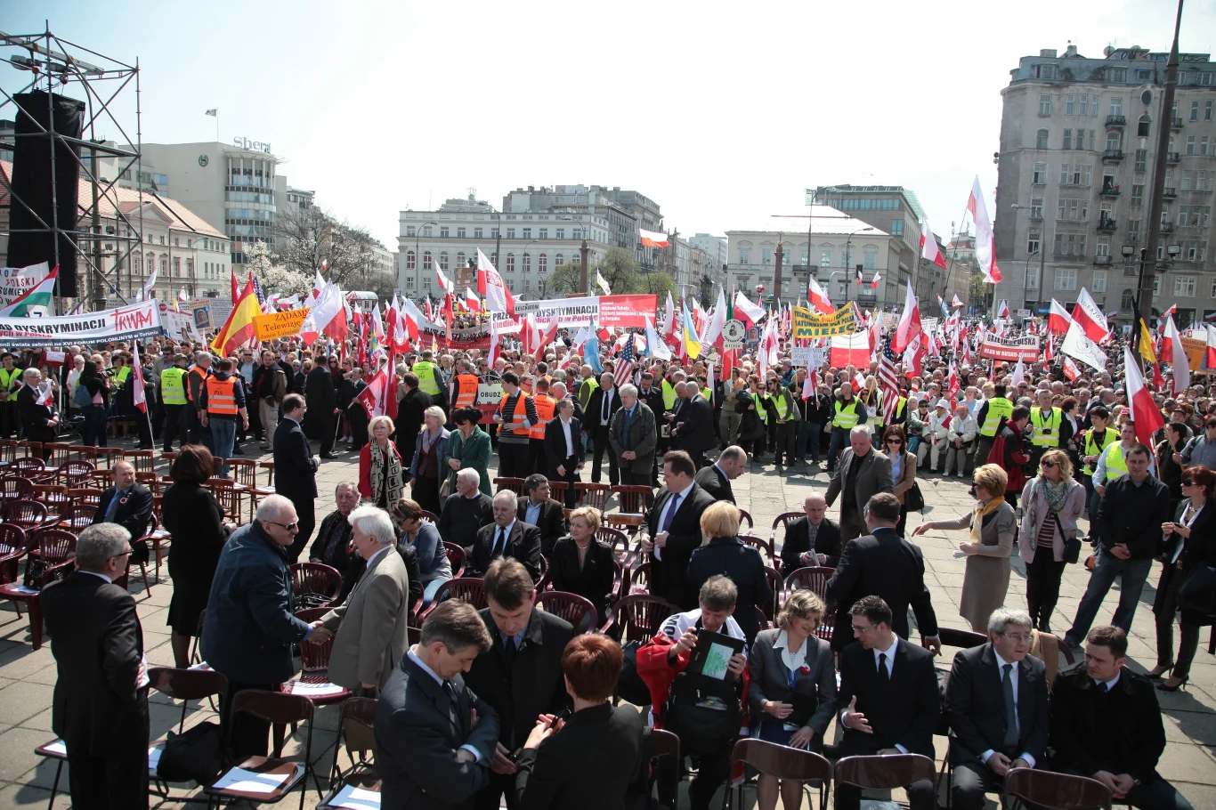 Uczestnicy Marszu w Obronie Wolnych Mediów