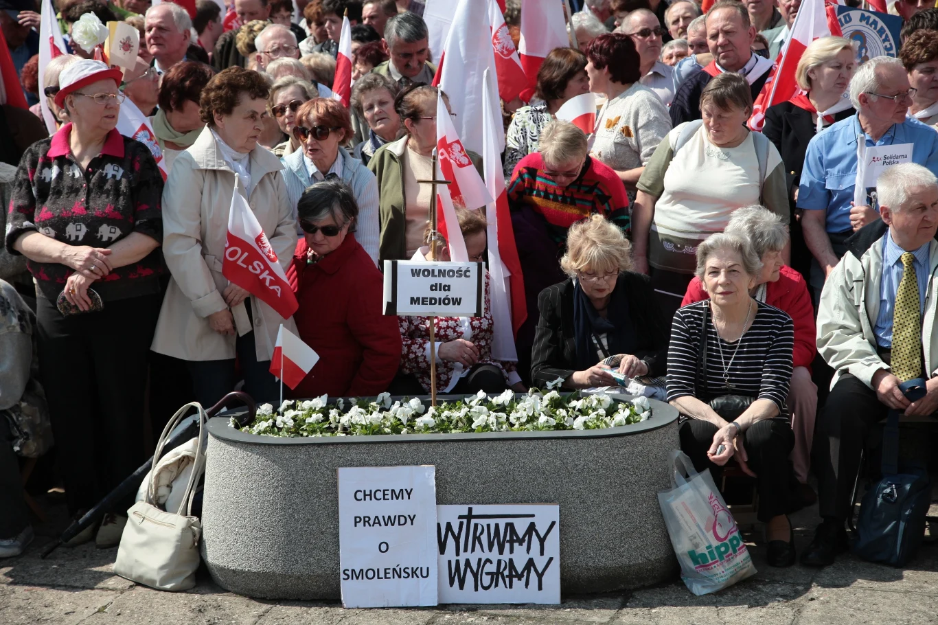 Uczestnicy Marszu w Obronie Wolnych Mediów
