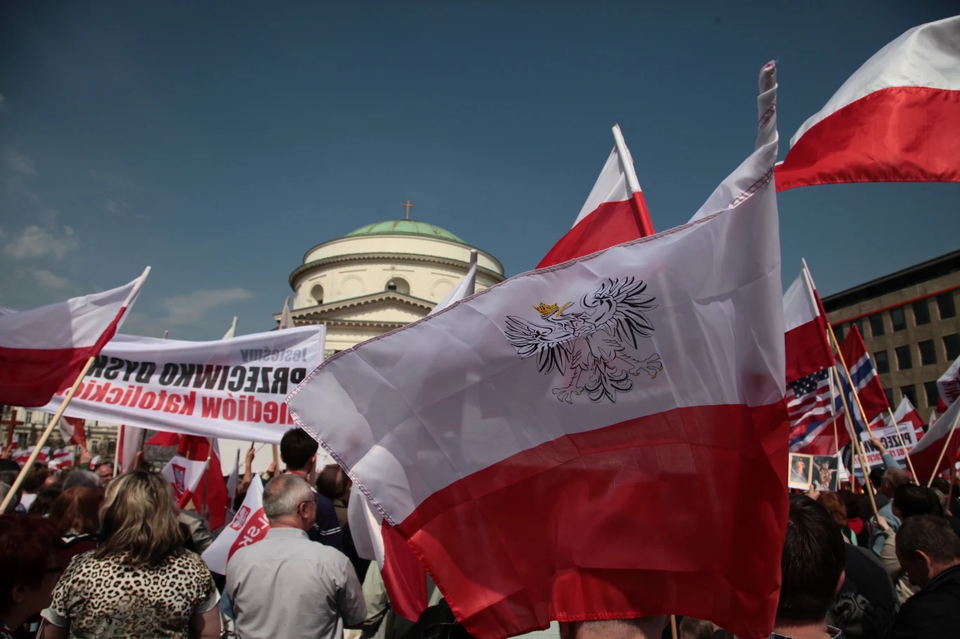 Uczestnicy Marszu w Obronie Wolnych Mediów