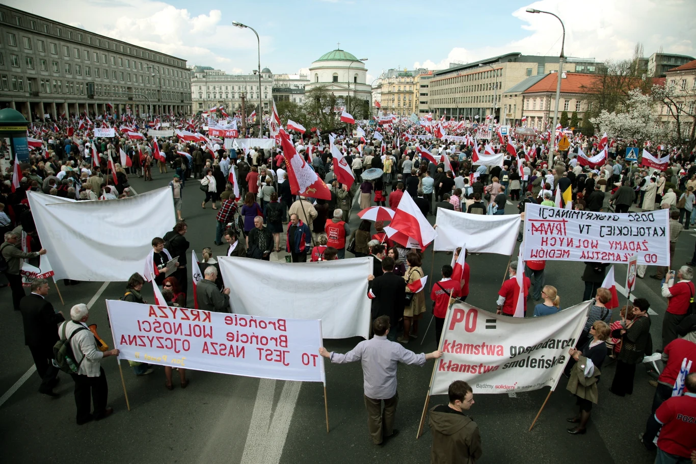 Uczestnicy Marszu w Obronie Wolnych Mediów