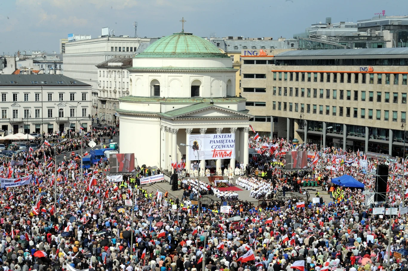 Uczestnicy Marszu w Obronie Wolnych Mediów