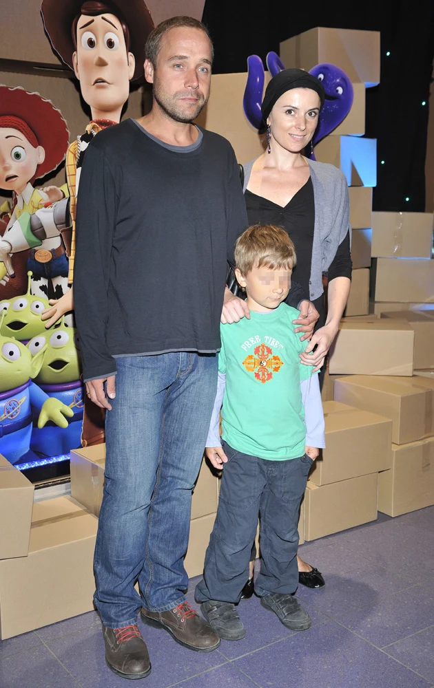 Łukasz Nowicki i Halina Mlynkova z synem Piotrem Łukasz Nowicki i Halina Mlynkova z synem Piotrem