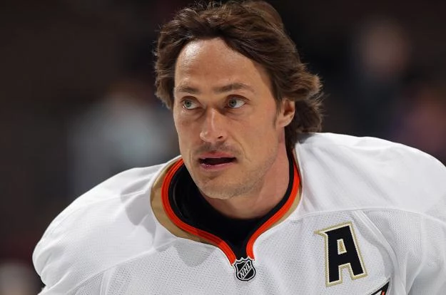 Teemu Selanne z Anaheim Ducks Teemu Selanne z Anaheim Ducks