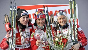 Najlepsza trójka sezonu: Justyna Kowalczyk, Marit Bjoergen i Therese Johaug