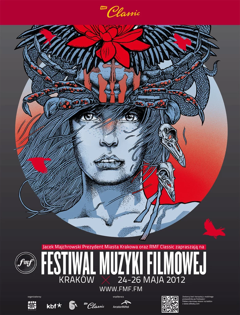 Plakat Festiwalu Muzyki Filmowej w Krakowie 