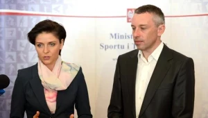 Minister Joanna Mucha i Tomasz Sikora/fot. Bartłomiej Zborowski