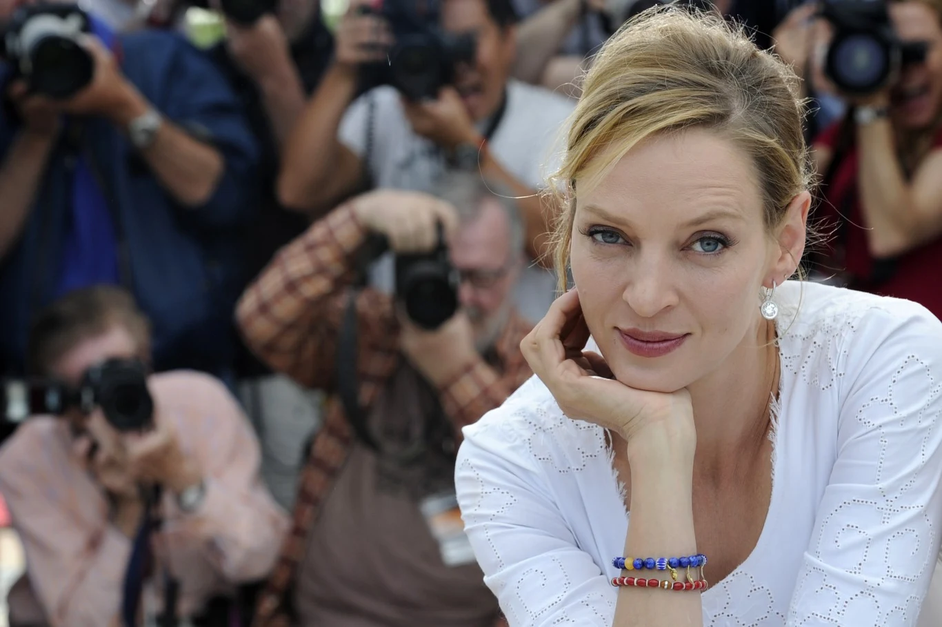 "Wysoka blondynka z małymi oczami, chuda w niektórych miejscach, gruba w innych" - tak mówi o sobie Uma Thurman