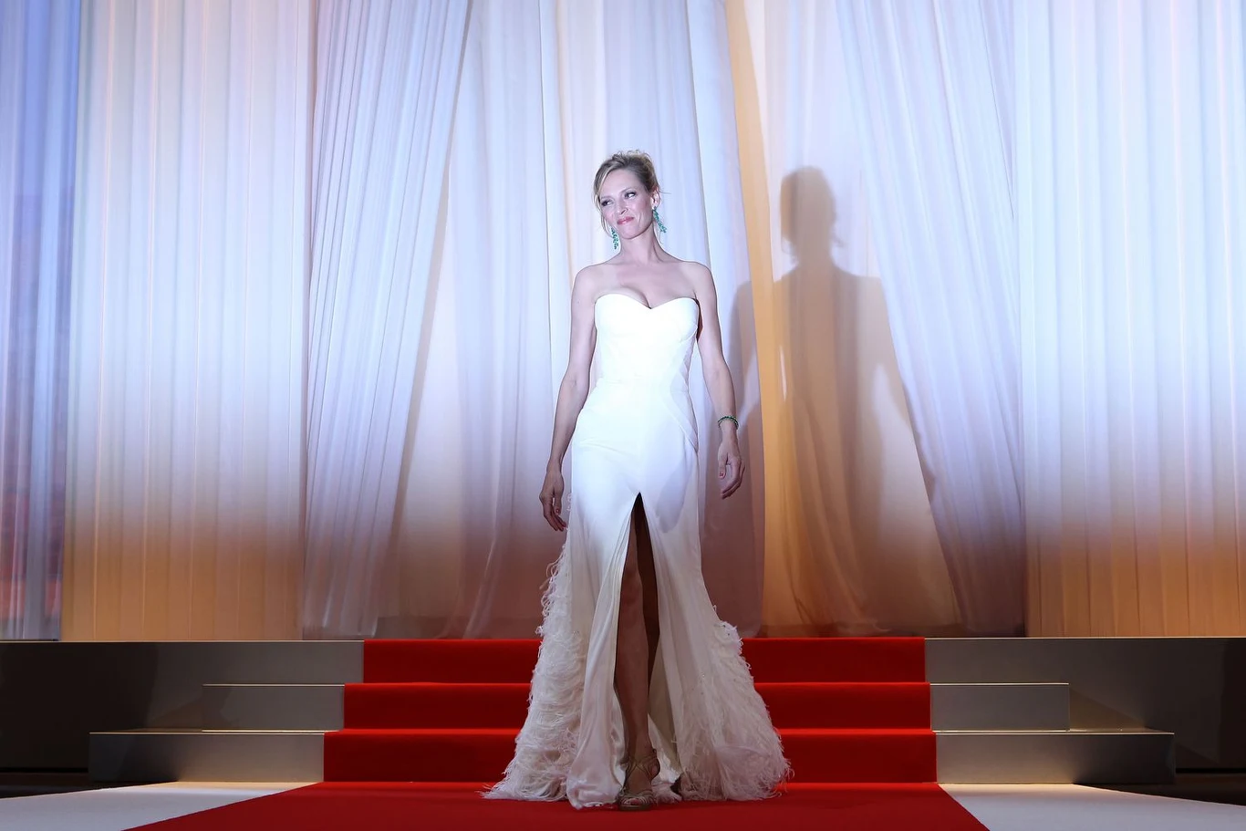 "Wysoka blondynka z małymi oczami, chuda w niektórych miejscach, gruba w innych" - tak mówi o sobie Uma Thurman