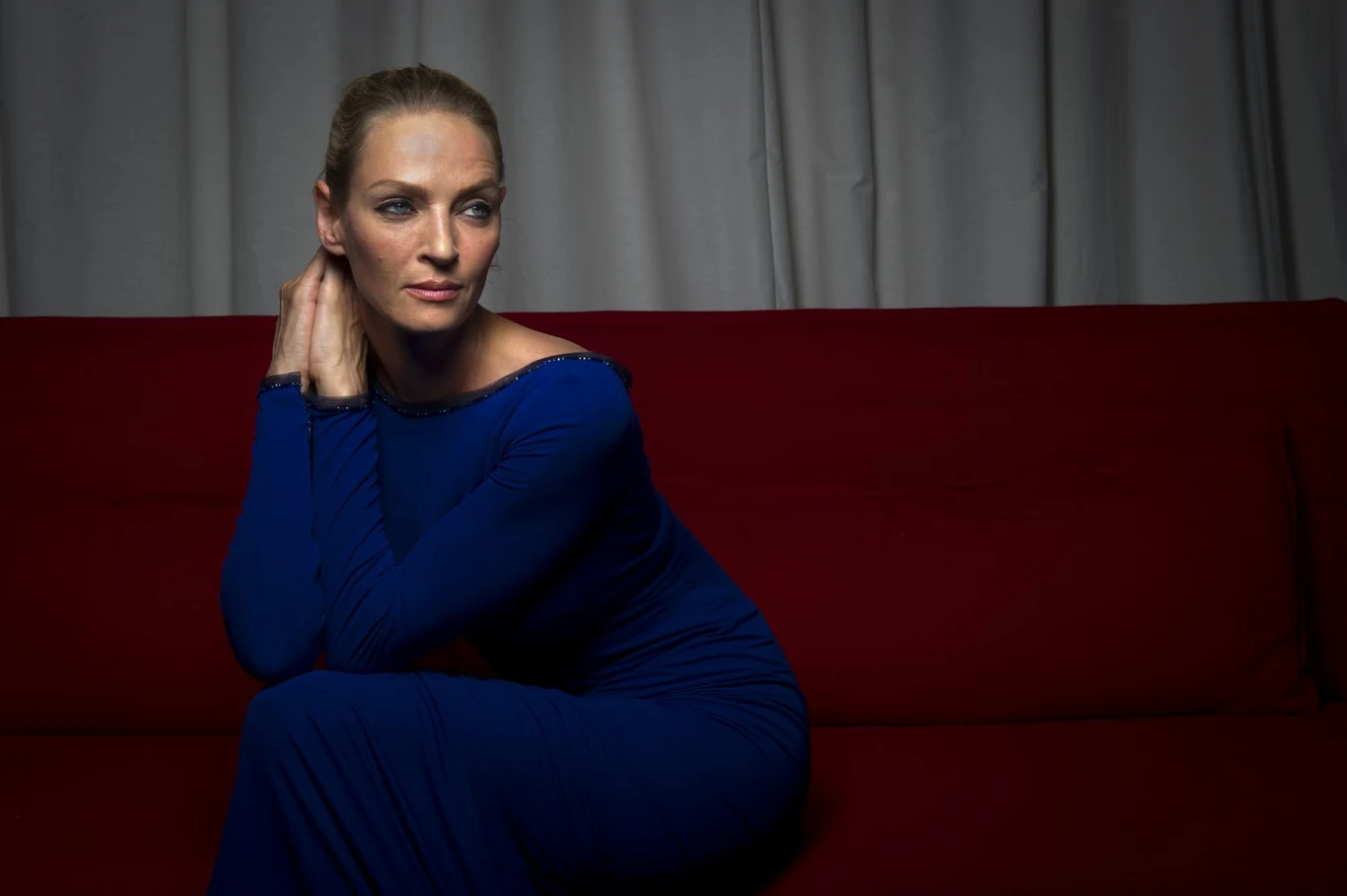 "Wysoka blondynka z małymi oczami, chuda w niektórych miejscach, gruba w innych" - tak mówi o sobie Uma Thurman