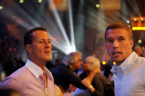 Michael Schumacher dobrze wie, kto to jest Lukas Podolski.