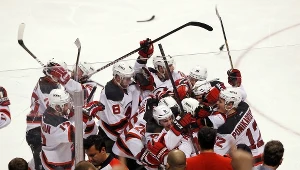 Radość hokeistów New Jersey Devils.