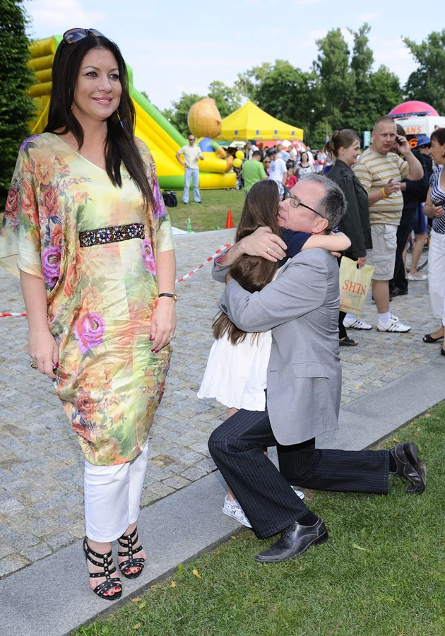 Alicja Węgorzewska z mężem i córką Alicja Węgorzewska z mężem i córką