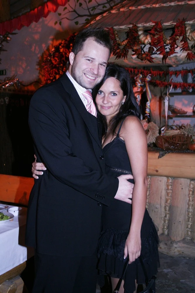 Anna Prus i Damian Aleksander - ślub Jolanty Mrotek i Jaroslawa Grudzińskiego, 2006 r.