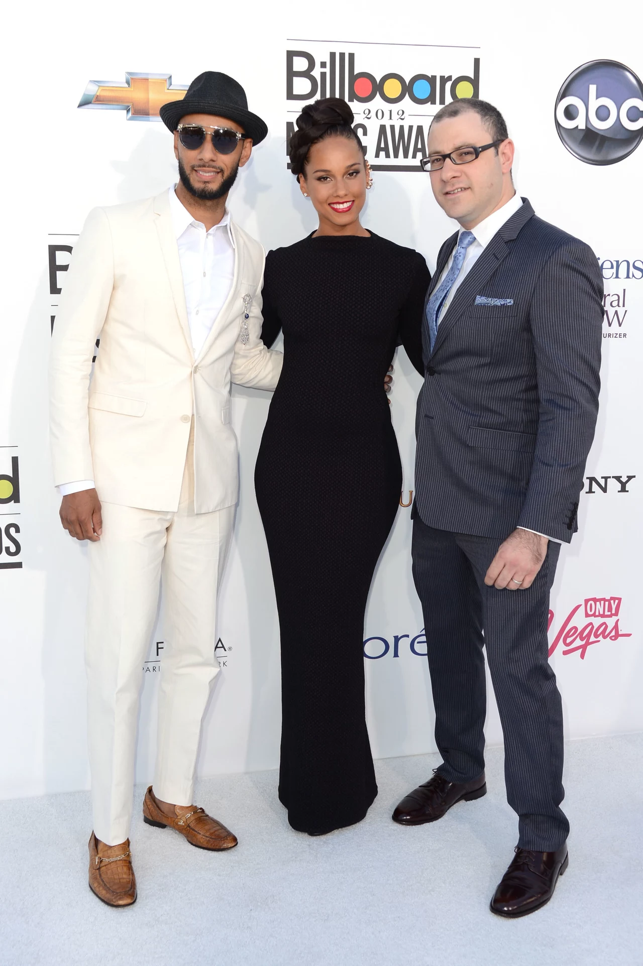 Swizz Beatz, Alicia Keys i Bill Werde Swizz Beatz, Alicia Keys i Bill Werde