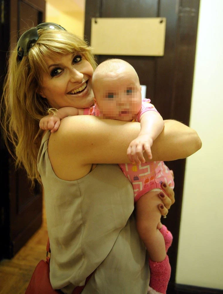 Kasia Skrzynecka z córką Kasia Skrzynecka z córką