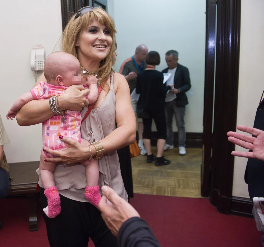 Kasia Skrzynecka z córką Kasia Skrzynecka z córką