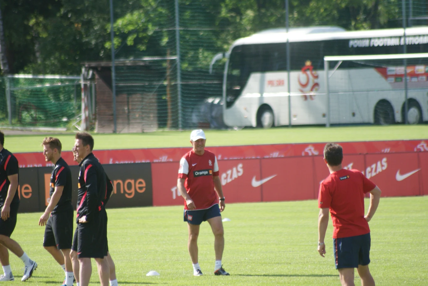 Trening polskiej kadry dzień po meczu z Łotwą