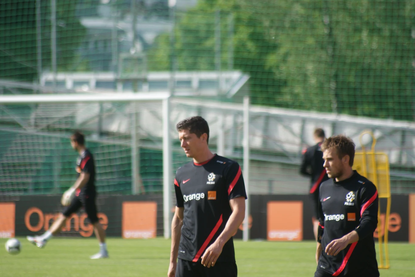 Trening polskiej kadry dzień po meczu z Łotwą