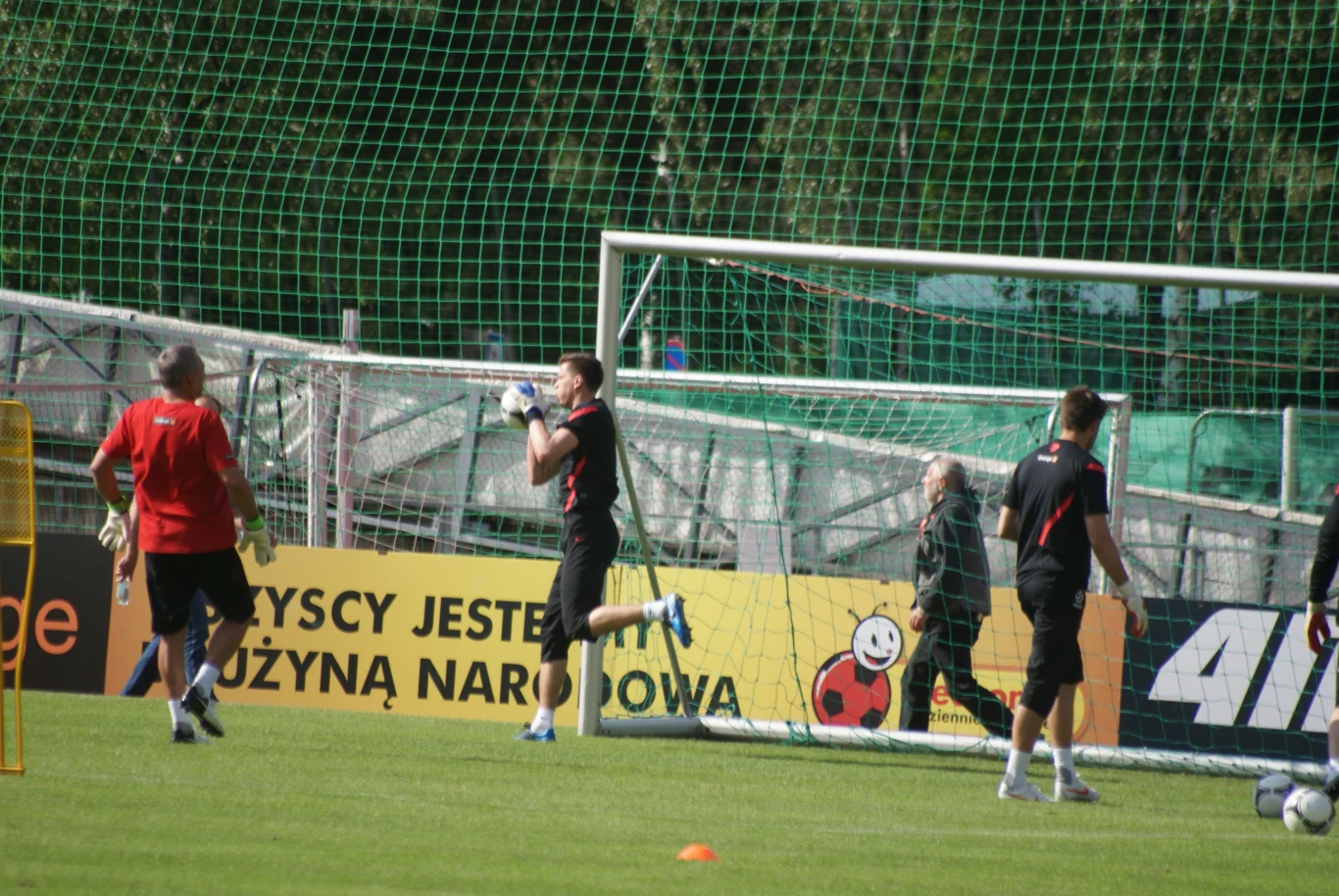 Trening polskiej kadry dzień po meczu z Łotwą
