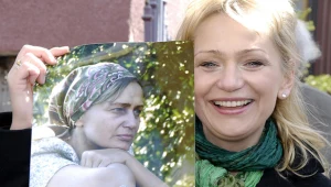Katarzyna Żak i jej bohaterka z serialu "Ranczo" - Solejukowa
