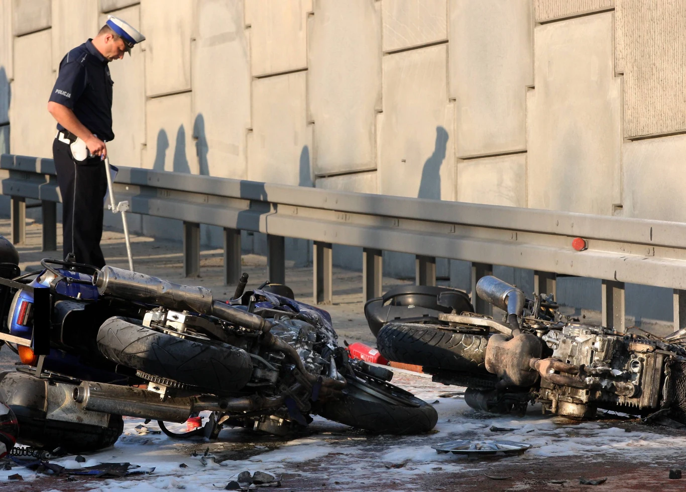 Miejsce wypadku w Lubniu Miejsce wypadku w Lubniu