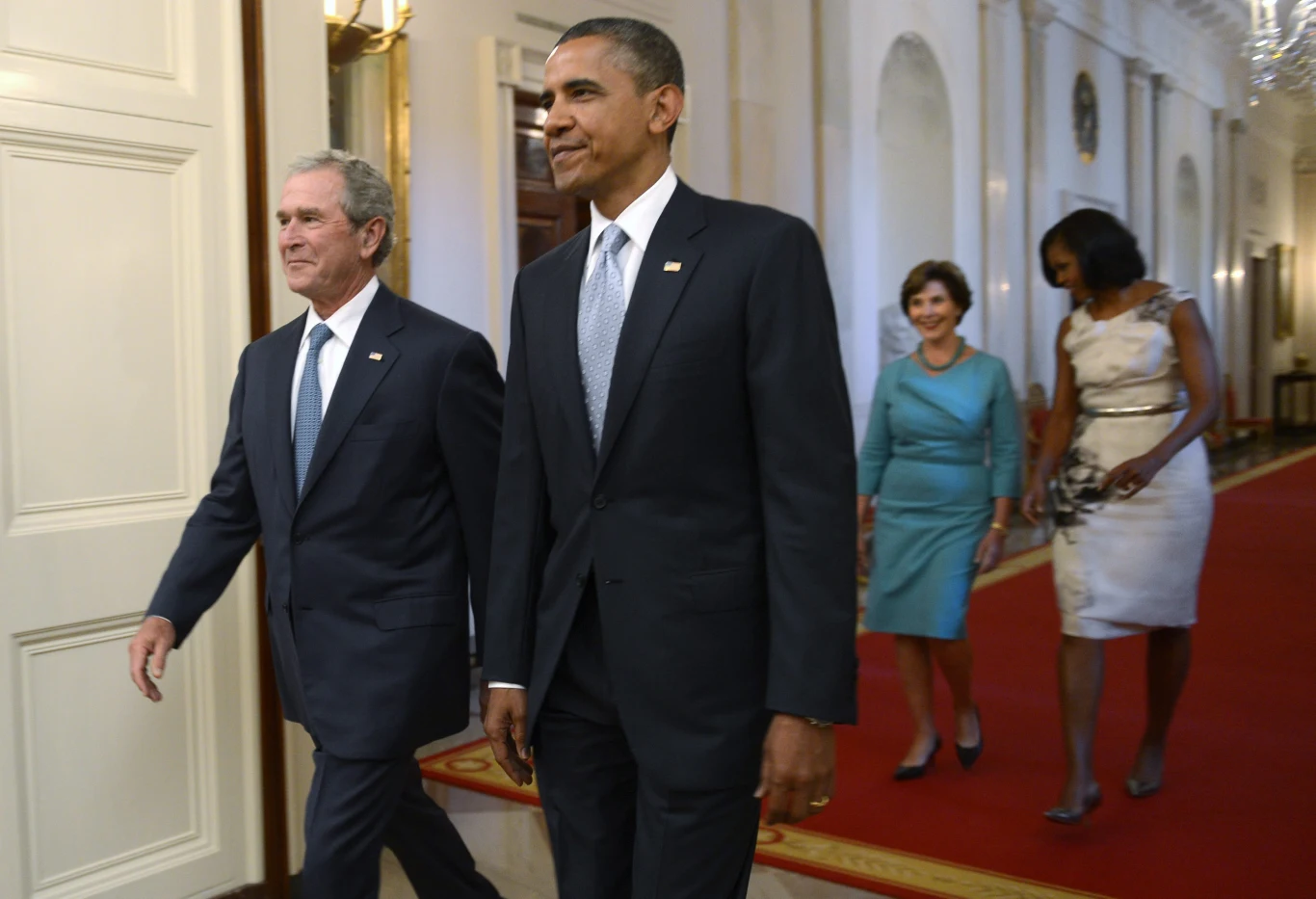 Była i obecna para prezydencka w czasie uroczystości