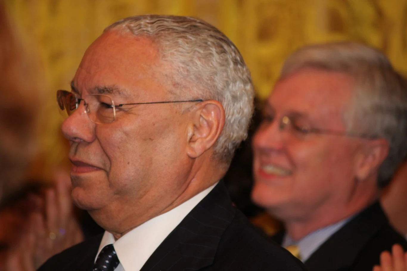 Były sekretarz stanu Colin Powell w czasie uroczystości w Białym Domu 
