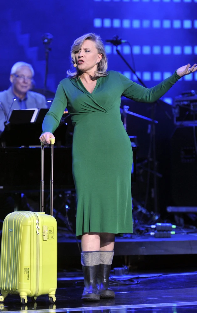 Krystyna Janda na festiwalu w Opolu Krystyna Janda na festiwalu w Opolu