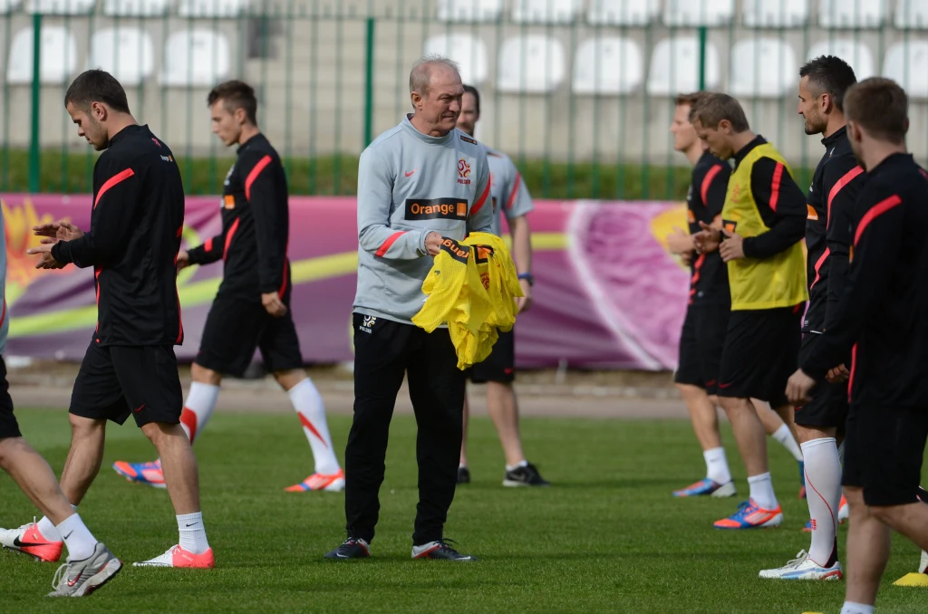 Podopieczni Franciszka Smudy w komplecie uczestniczyli w zajęciach. Na zdjęciu Franciszek Smuda