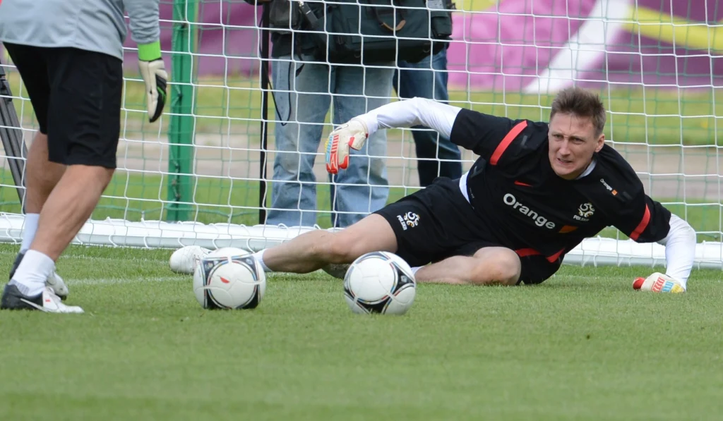 Podopieczni Franciszka Smudy w komplecie uczestniczyli w zajęciach. Na zdjęciu Przemysław Tytoń