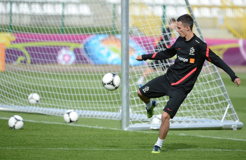 Podopieczni Franciszka Smudy w komplecie uczestniczyli w zajęciach. Na zdjęciu Rafał Wolski