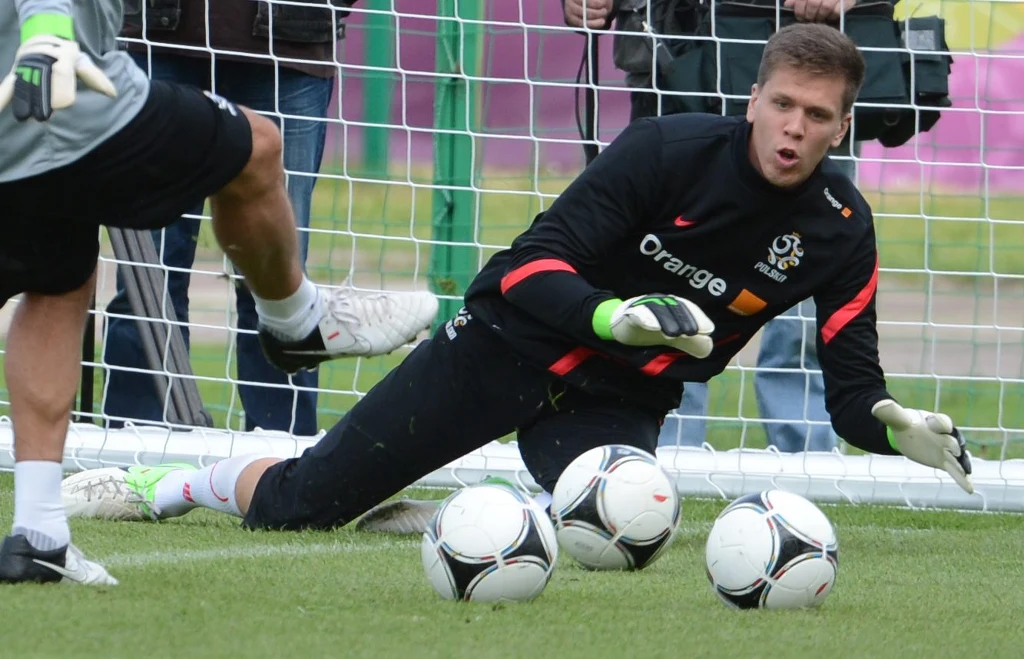 Podopieczni Franciszka Smudy w komplecie uczestniczyli w zajęciach. Na zdjęciu Wojciech Szczęsny