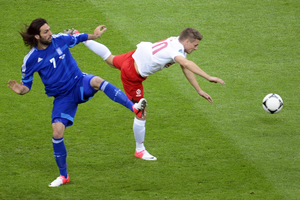 Giorgos Samaras i łukasz Piszczek Giorgos Samaras i łukasz Piszczek