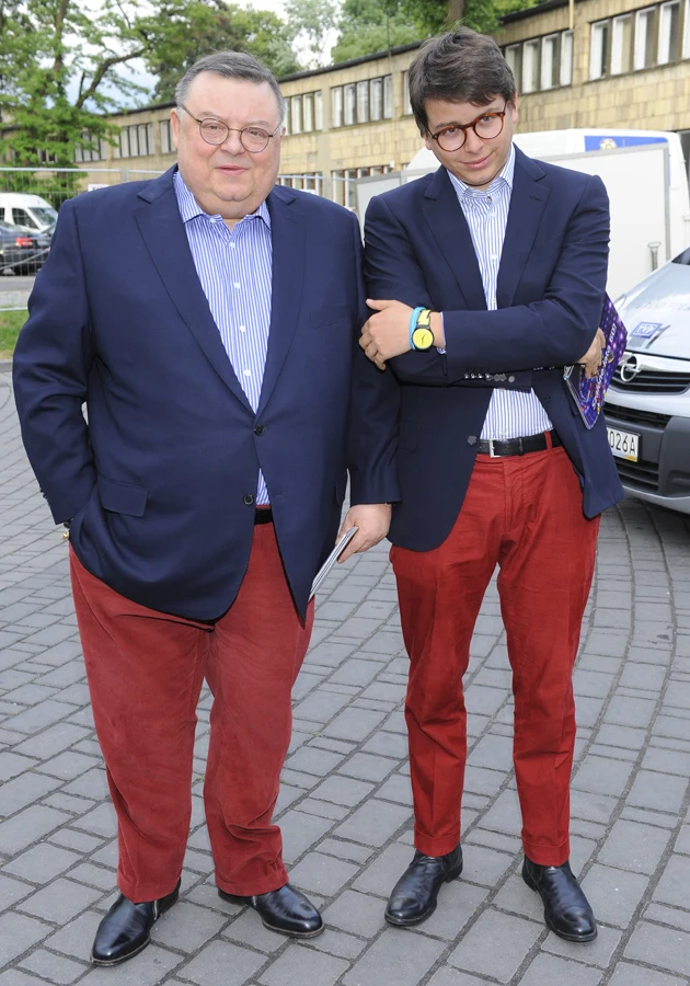 Wojciech Mann z synem Wojciech Mann z synem