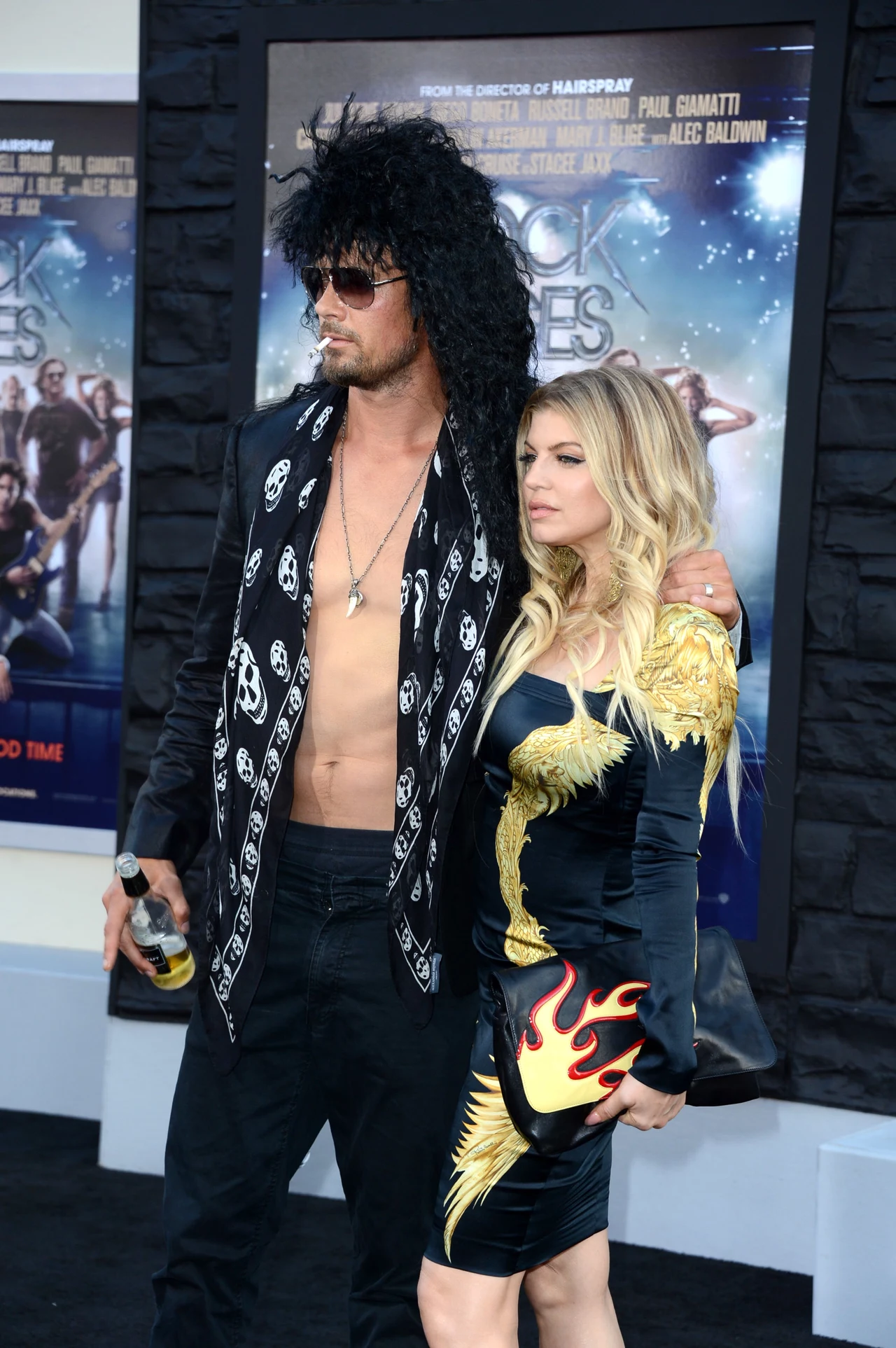 Na premierze filmu "Rock of Ages" para nie odstępowała siebie na krok Na premierze filmu "Rock of Ages" para nie odstępowała siebie na krok