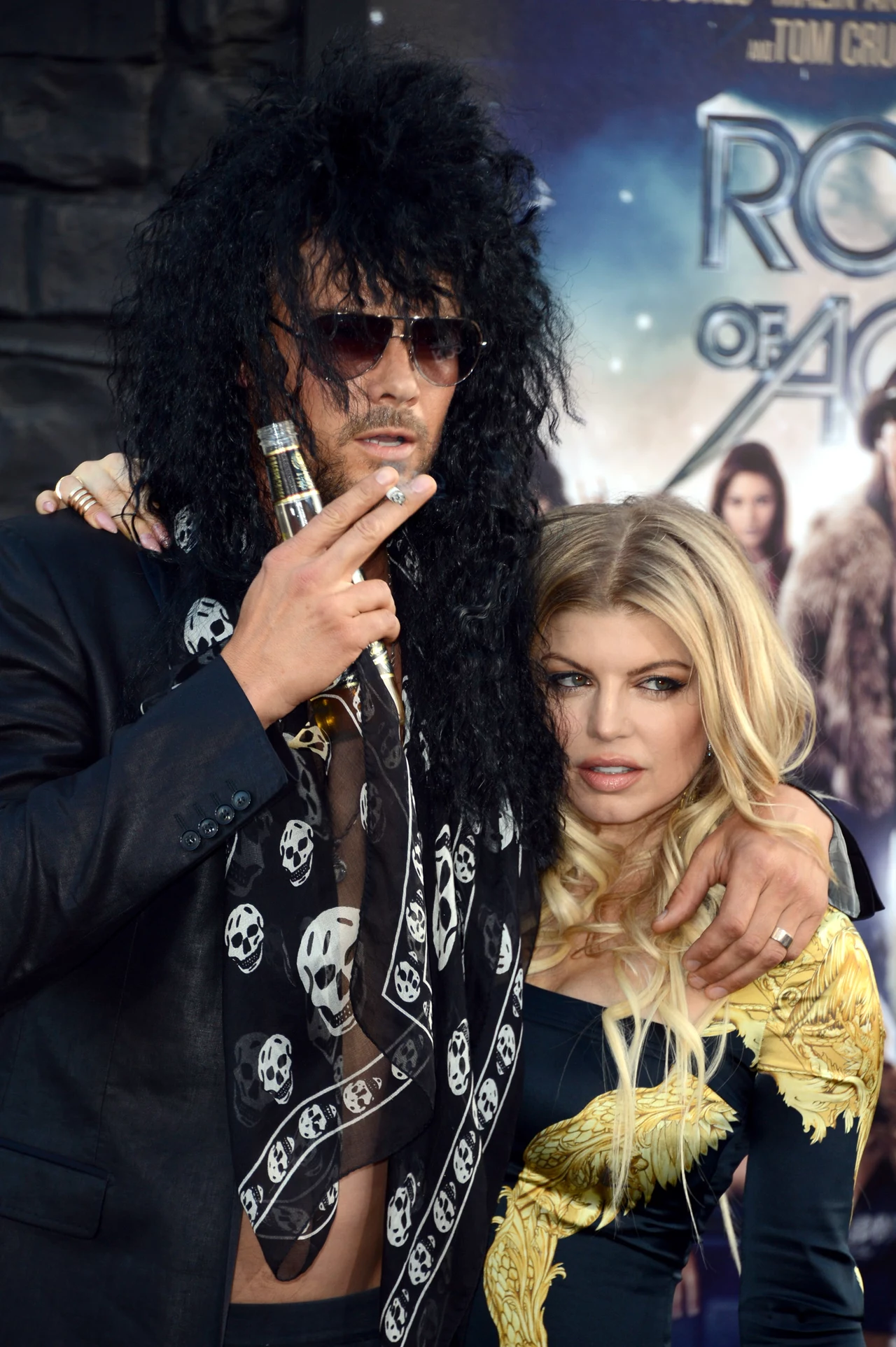 Na premierze filmu "Rock of Ages" para nie odstępowała siebie na krok Na premierze filmu "Rock of Ages" para nie odstępowała siebie na krok