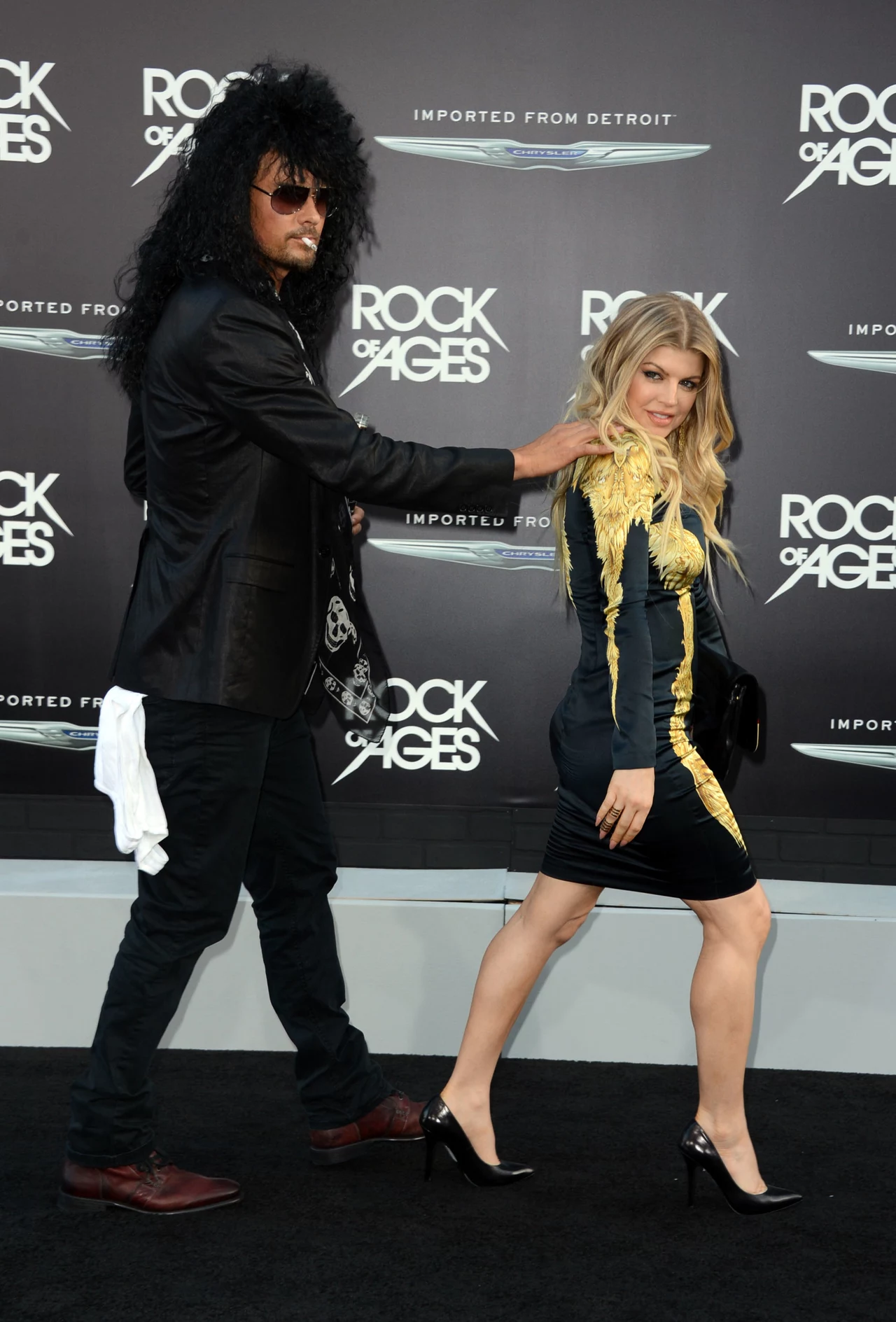 Na premierze filmu "Rock of Ages" para nie odstępowała siebie na krok Na premierze filmu "Rock of Ages" para nie odstępowała siebie na krok