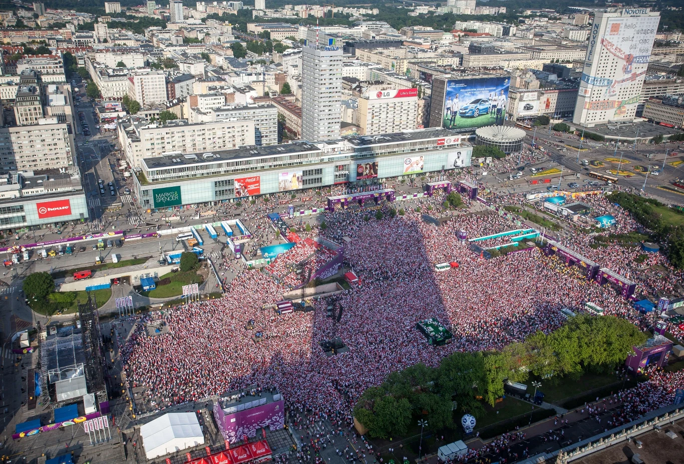 Strefa kibica w Warszawie
