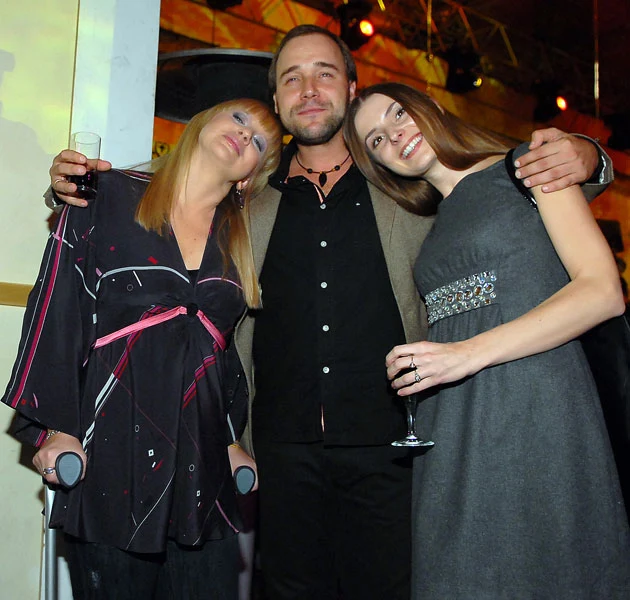 Marzena Rogalska, Łukasz Nowicki i Halinka Mlynkova w 2007 roku