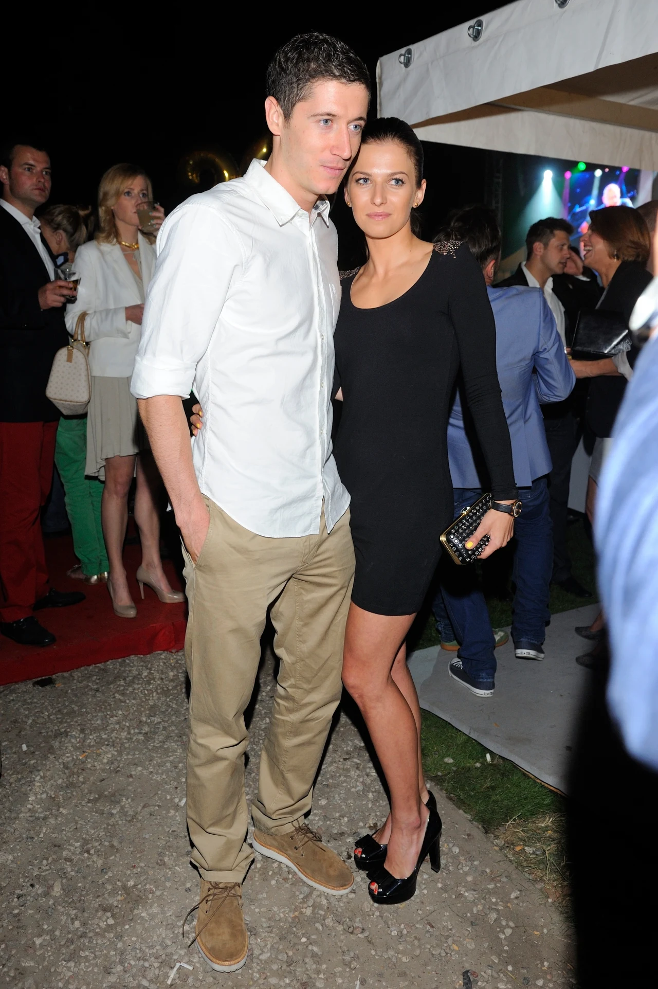 Robert Lewandowski i Anna Stachurska