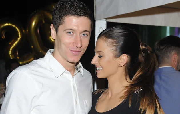 Robert Lewandowski i Anna Stachurska