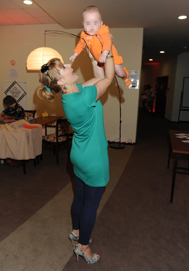 Katarzyna Skrzynecka z córką Katarzyna Skrzynecka z córką