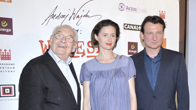 Andrzej Wajda, Agnieszka Grochowska i Robert Więckiewicz