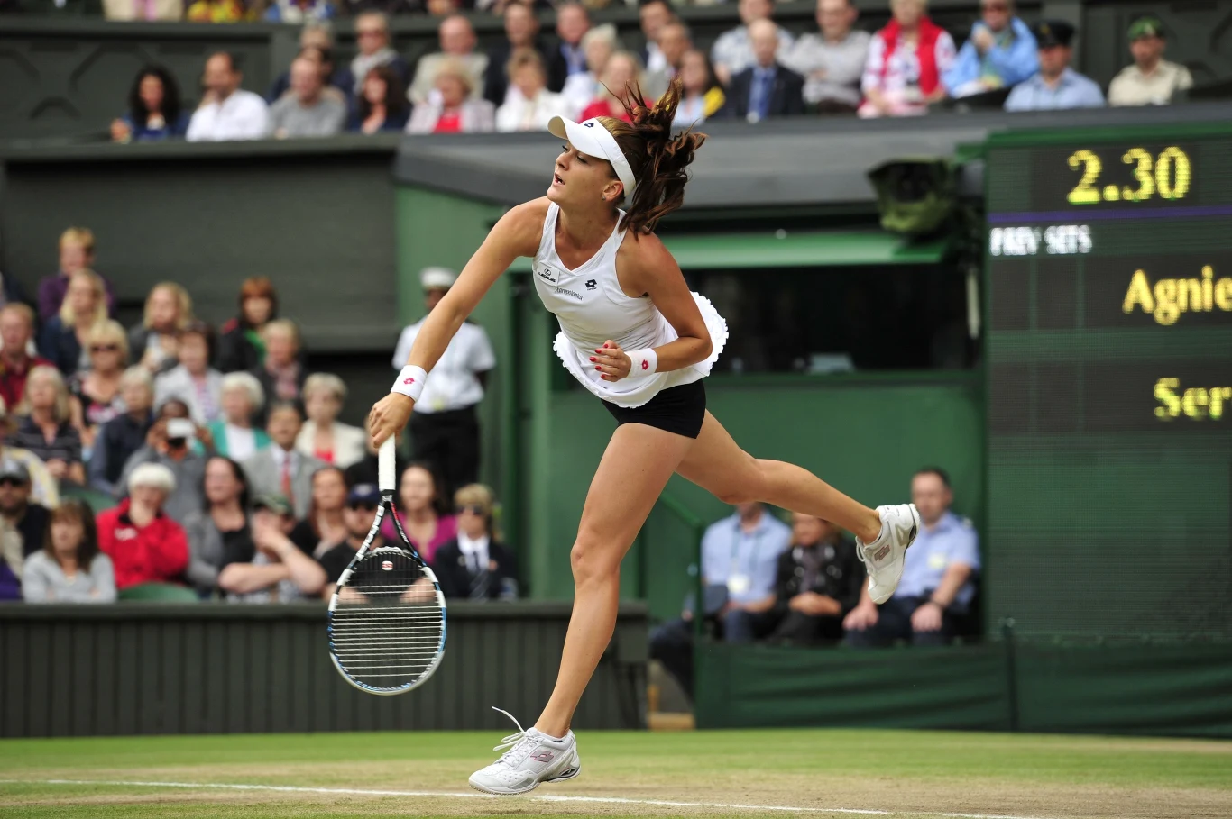 Agnieszka Radwańska w finale Wimbledonu mierzyła się z Sereną Williams