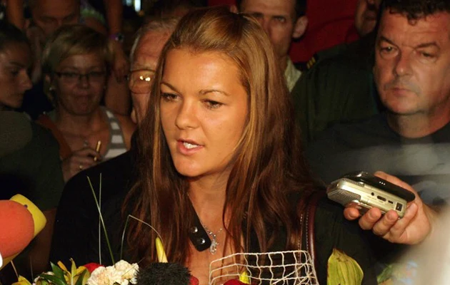 Agnieszka Radwańska na krakowskim lotnisku Agnieszka Radwańska na krakowskim lotnisku