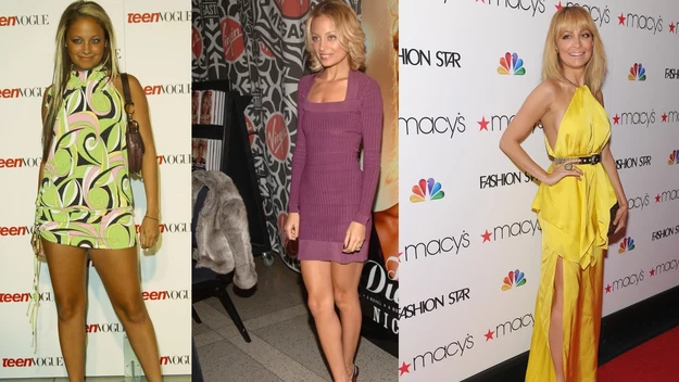 Nicole Richie w 2003, 2005 i 2012 roku