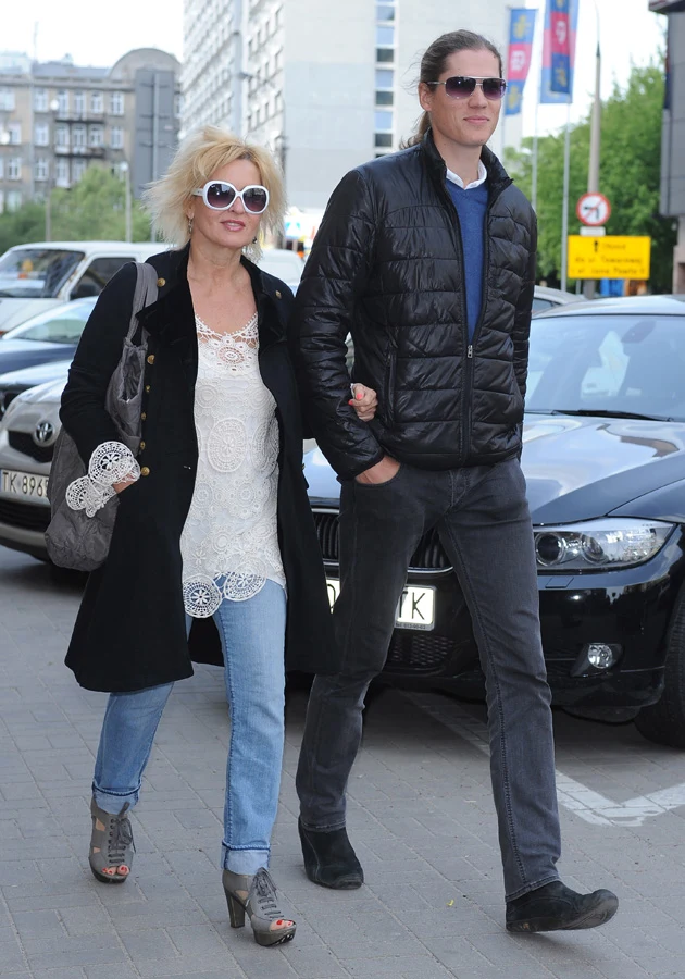 Ewa Kasprzyk z przyjacielem Ewa Kasprzyk z przyjacielem