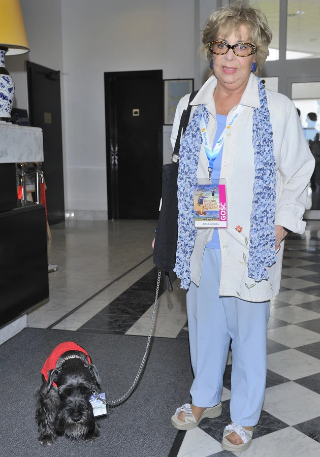 Zofia Czerwińska i Dżek w Międzyzdrojach Zofia Czerwińska i Dżek w Międzyzdrojach