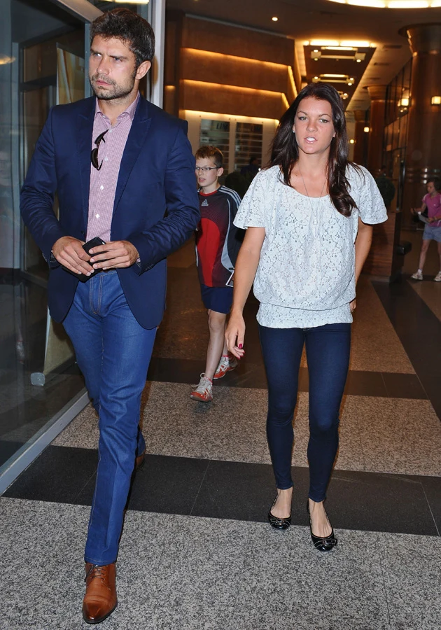 Agnieszka Radwańska ze swoim trenerem Tomaszem Wiktorowskim Agnieszka Radwańska ze swoim trenerem Tomaszem Wiktorowskim