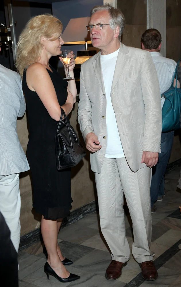 Andrzej Seweryn i pani Katarzyna na premierze Andrzej Seweryn i pani Katarzyna na premierze